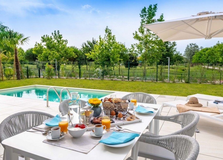 Eigener Garten Villa Caorle Italien Villen & Wohnungen direkt am Meer
