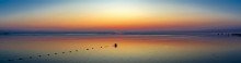 Sonnenuntergang traumhaft Insel F�hr - Neue Reetdachh�user (DHH)