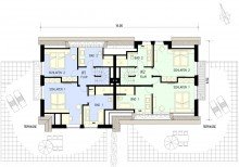 Grundriss DG Insel F�hr - Neue Reetdachh�user (DHH)